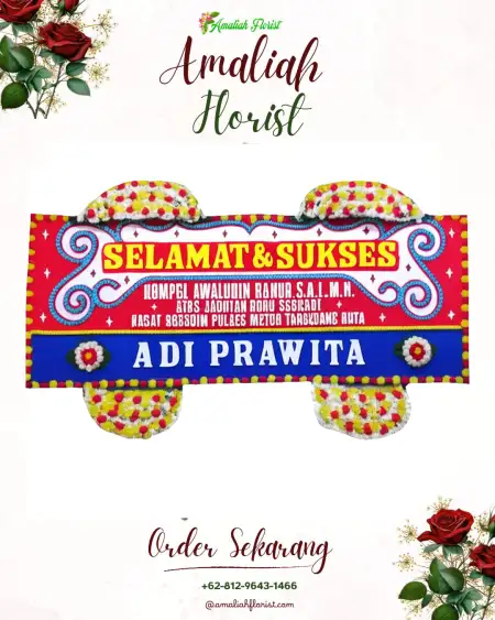 Papan Bunga Ucapan Selamat Petompon